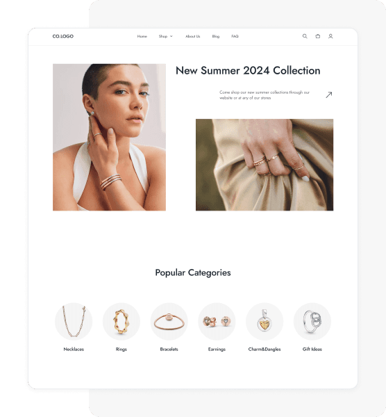E-commerce website in minutes