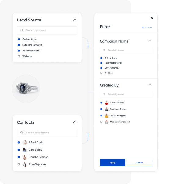 Customizable filters